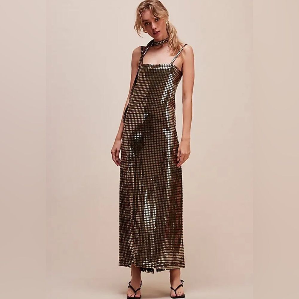 Free People BRENDA KNIGHT Nigel Preston Sue Ellen Gown/ size M